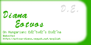 diana eotvos business card